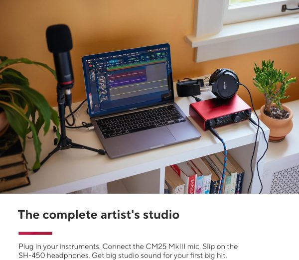 Scarlett 2i2 Studio 4th Gen USB Audio Interface Bundle for the Songwriter with Condenser Microphone and Headphones for Recording, Streaming, and Podcasting - Image 3
